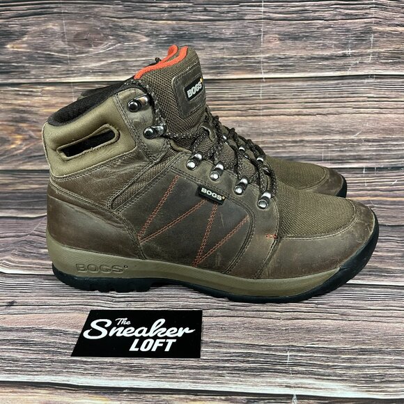 Bogs‎ Bend Men\'s Brown Mid Leather Hiking Boots